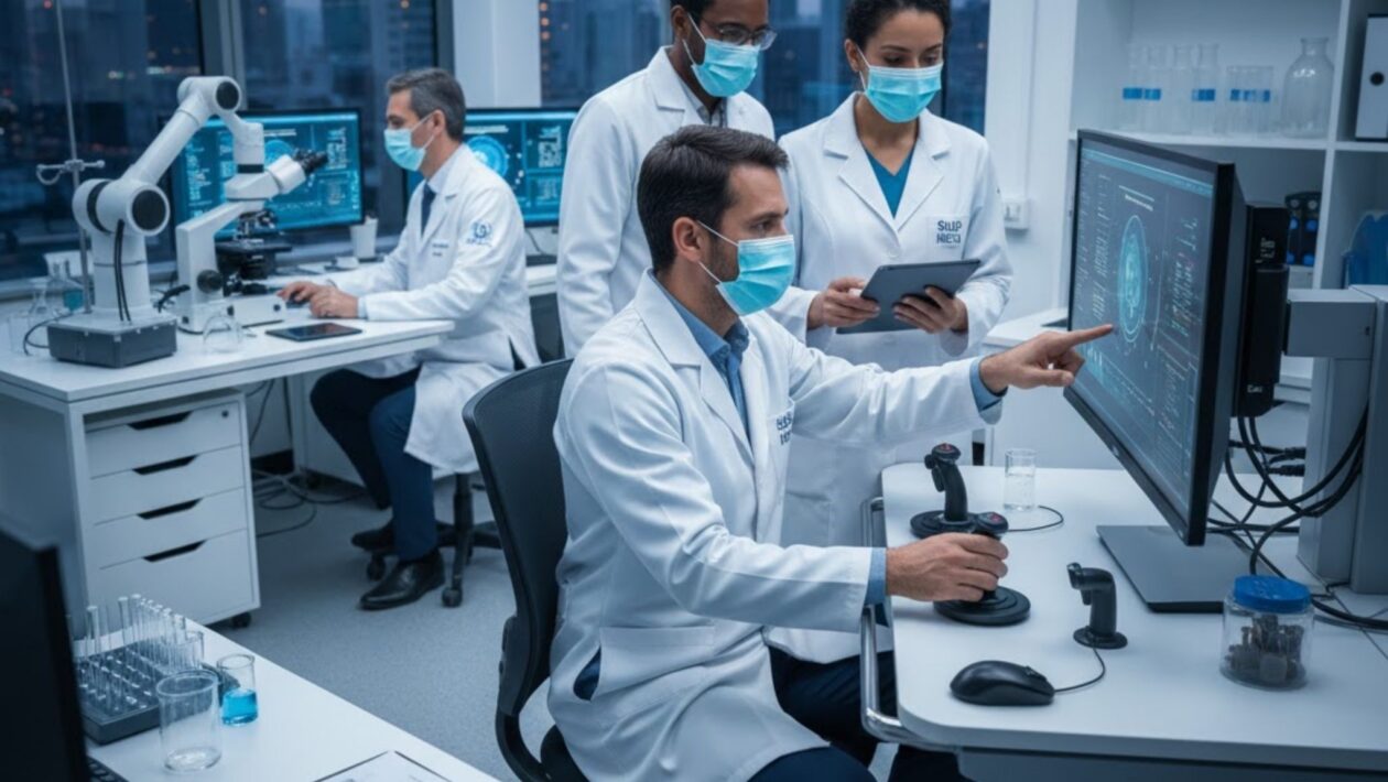 Inca inaugura primeiro centro de cirurgia robótica do SUS. (Foto: Gerada por IA via Gemini)