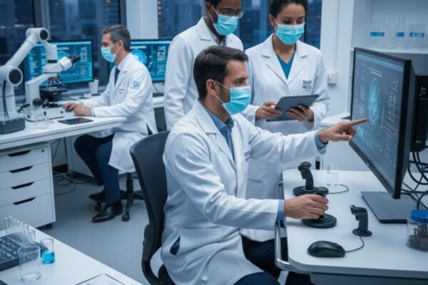 Inca inaugura primeiro centro de cirurgia robótica do SUS. (Foto: Gerada por IA via Gemini)