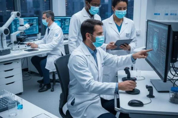 Inca inaugura primeiro centro de cirurgia robótica do SUS. (Foto: Gerada por IA via Gemini)