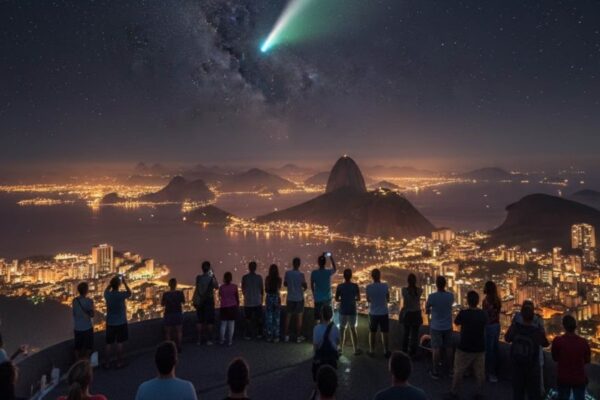 Cometa 3I/ATLAS: veja quando e como observar do Brasil (Imagem: Gerada por IA/ Gemini)