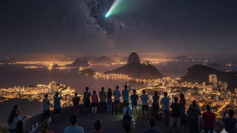 Cometa 3I/ATLAS: veja quando e como observar do Brasil (Imagem: Gerada por IA/ Gemini)