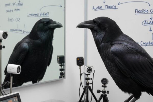 Aves demonstram sinais de consciência e percepção subjetiva avançada (Imagem: Gerada por IA/ Gemini)