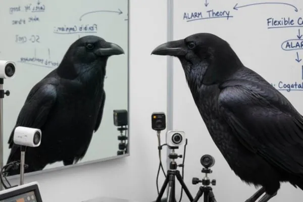 Aves demonstram sinais de consciência e percepção subjetiva avançada (Imagem: Gerada por IA/ Gemini)