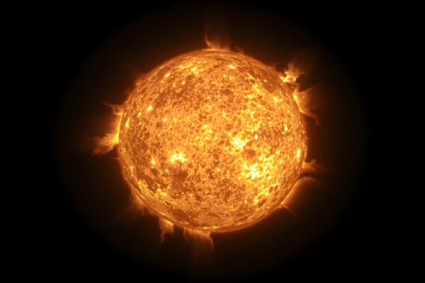 DKIST detecta ondas de Alfvén e explica aquecimento extremo do Sol (Imagem: berkay08/ Canva Pro)