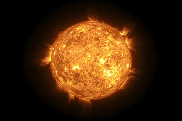 DKIST detecta ondas de Alfvén e explica aquecimento extremo do Sol (Imagem: berkay08/ Canva Pro)
