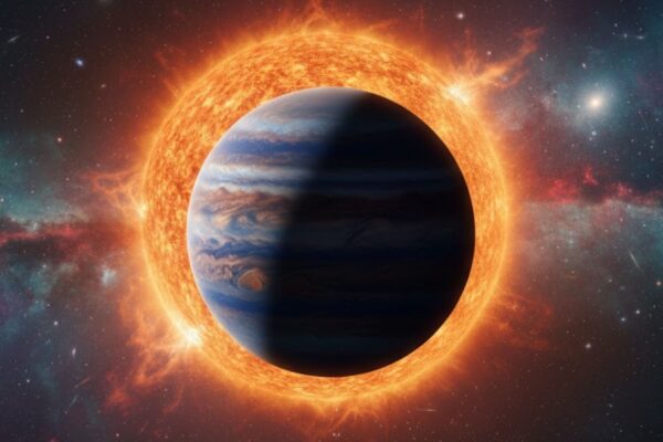 TOI-1422 c surge como planeta raro e desafia modelos de formação (Imagem: Gerada por IA/ Gemini)