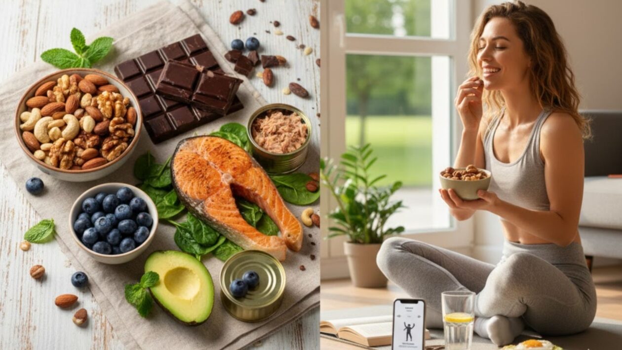 Chocolate amargo eleva serotonina e reduz ansiedade. (Foto: Gerada por IA via Gemini)