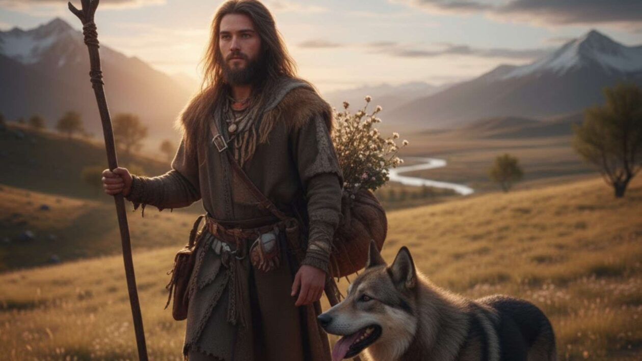 Humanos e cães viajaram juntos pela Eurásia há mais de 11 mil anos (Imagem: Gerada por IA/ Gemini)