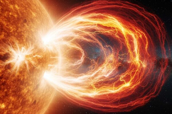 Cientistas detectam pela primeira vez ejeção de massa coronal em estrela. (Imagem: Gerada por IA/ Gemini)