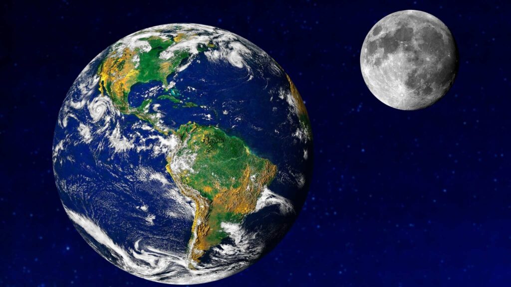 Lua da Terra estabiliza clima; exoluas em anãs M podem não existir. (Imagem: Getty Images/ Canva Pro) 

