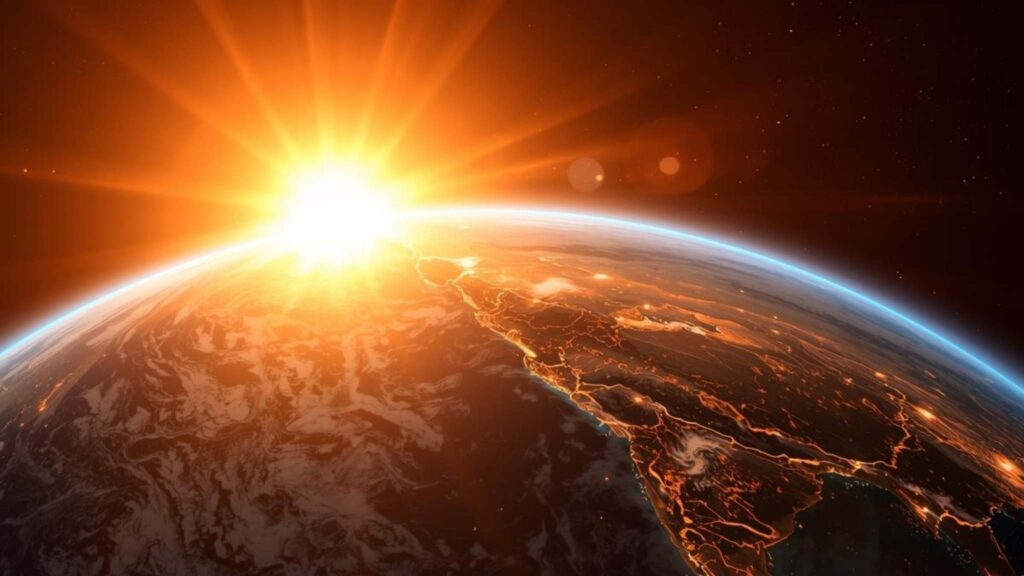 Técnicas solares refletem luz, ajudando clima, mas riscos persistem (Imagem: Gerada por IA/ Canva Pro)
