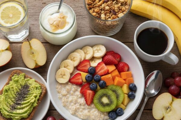 Café da manhã nutritivo melhora foco e disposição. (Foto: Gerada por IA via Gemini)