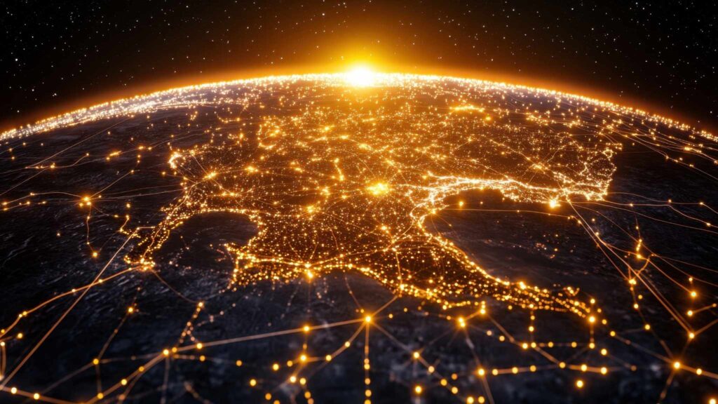 Energia mecânica e eletricidade geradas pelo frio do espaço noturno. (Imagem: NunDigital/ Canva Pro)
