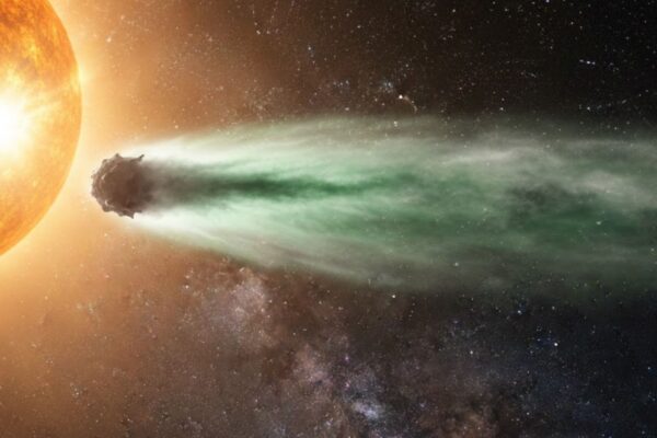 Imagens do 3I/Atlas revelam atividade cometária e afastam teorias. (Imagem: Gerada por IA/ Gemini)