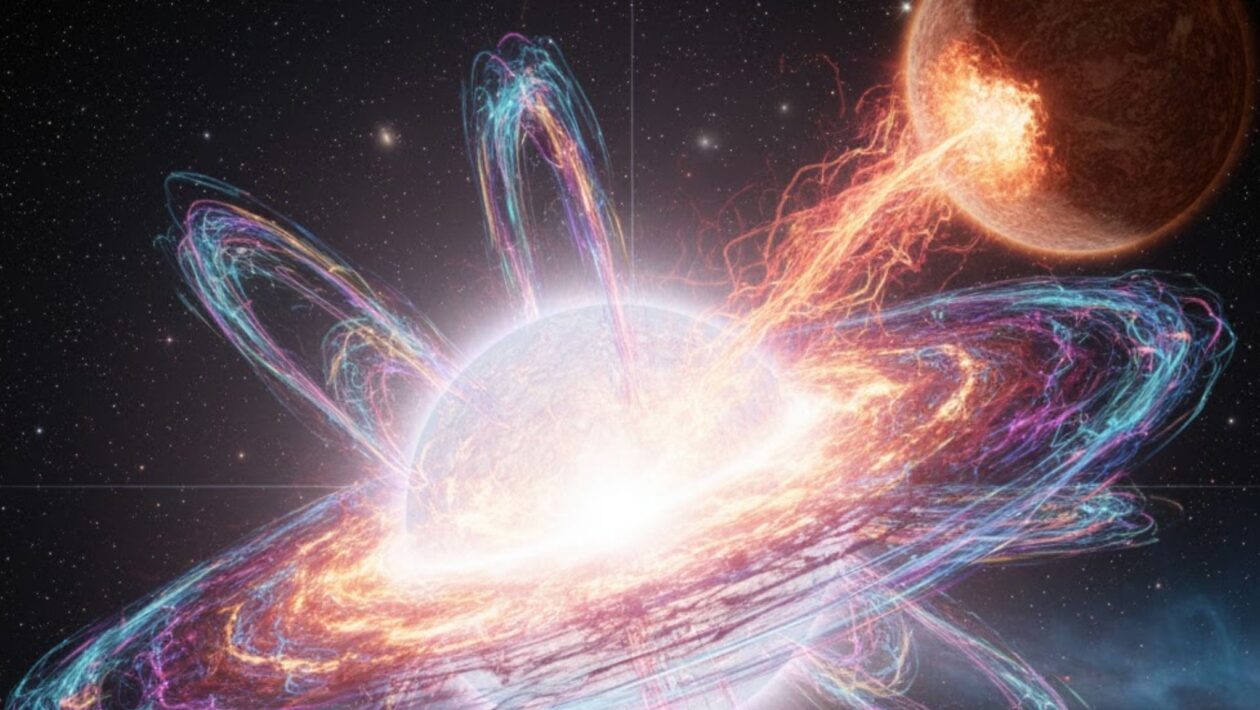 Raios X revelam estrutura gigante e oculta em anã branca extrema (Imagem: Gerada por IA/ Gemini)