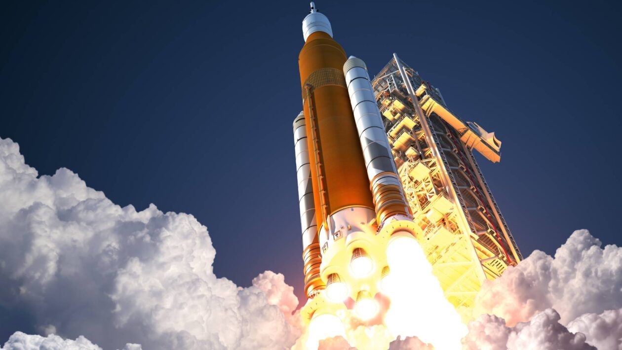 Foguetes usam milhões de litros de água para proteger a decolagem. (Imagem: Getty Images/ Canva Pro)