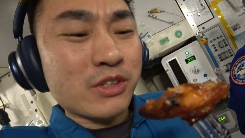 Churrasco no espaço: cardápio da estação espacial ganha revolução (Imagem: Reprodução/ ChinaDaily/ Youtube)