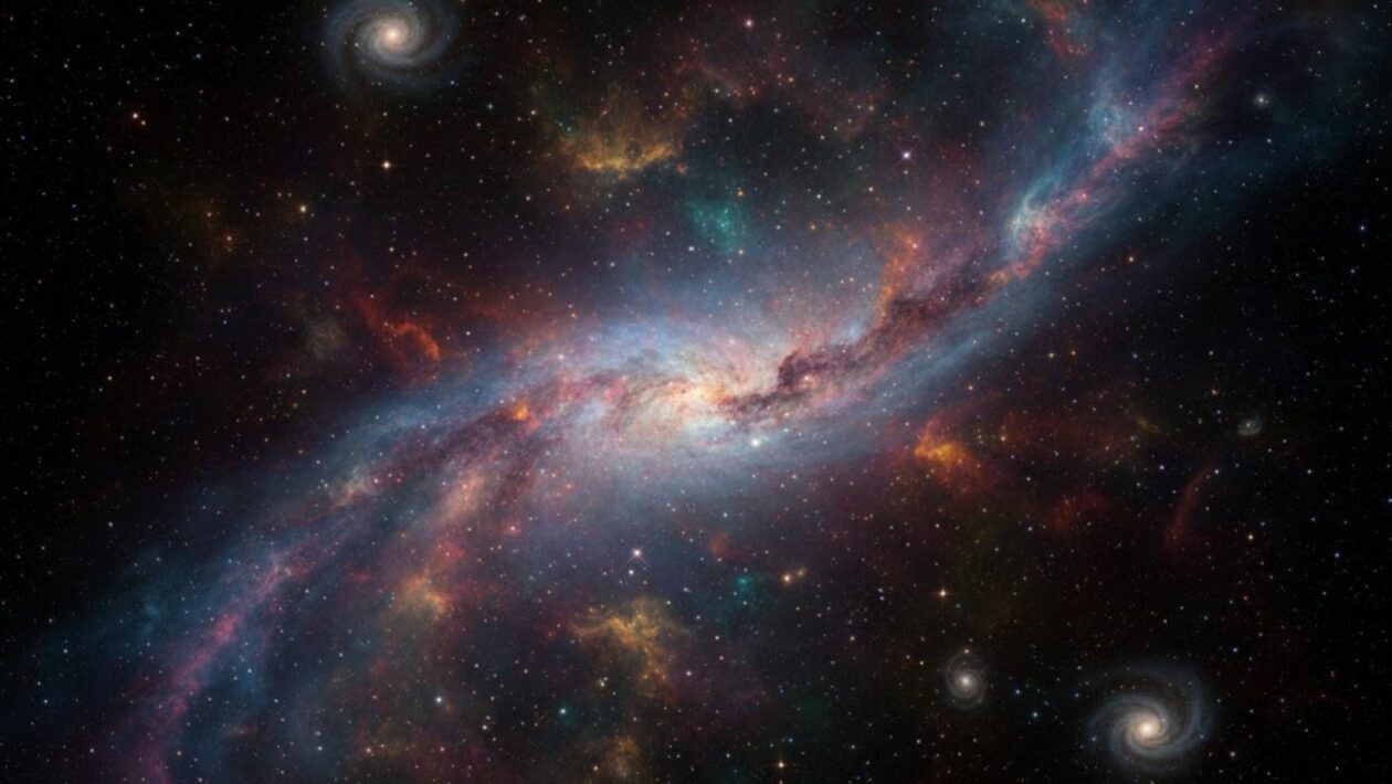 Poeira cósmica revela reação que forma moléculas essenciais à vida (Imagem: Gerada por IA/ Gemini)