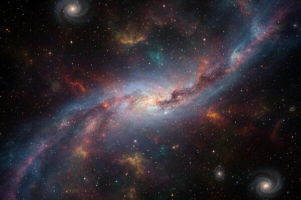 Poeira cósmica revela reação que forma moléculas essenciais à vida (Imagem: Gerada por IA/ Gemini)