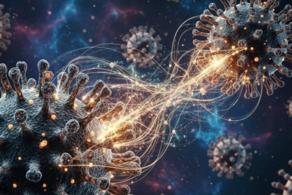 Vírus ancestral revela estrutura semelhante à de patógenos respiratórios atuais (Imagem: Gerada por IA/ Gemini)