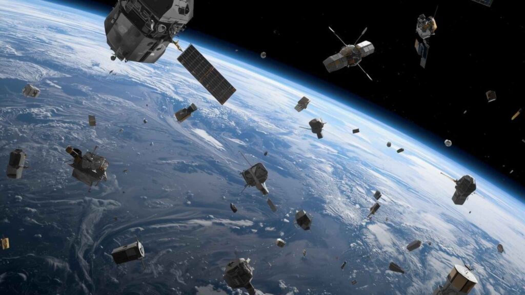Lixo espacial força grandes potências a coordenar segurança orbital (Imagem: Gerada por IA/ Canva Pro)