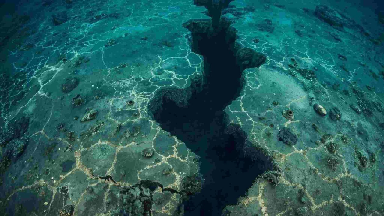 Placa tectônica se rompe no Canadá e revela falhas profundas (Imagem: Gerada por IA/ Canva Pro)