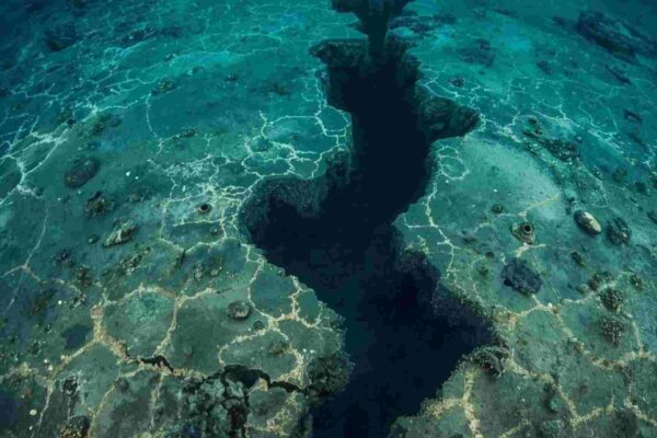 Placa tectônica se rompe no Canadá e revela falhas profundas (Imagem: Gerada por IA/ Canva Pro)