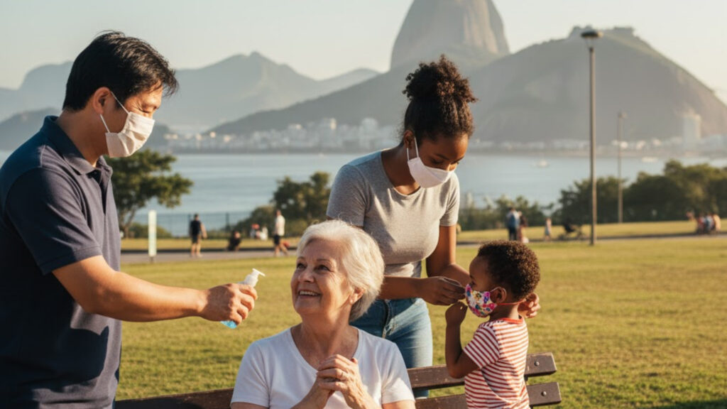 Vacinação contra gripe é essencial para evitar internações. (Foto: Gerada por IA via Gemini)