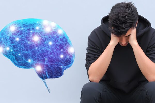 Falta de ATP no cérebro pode causar depressão e ansiedade. (Foto: Getty Images e Oksanavectorart via Canva)