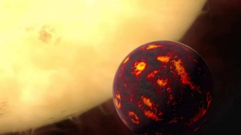 Super Terra incandescente com oceano de lava e safiras naturais (Imagem: ESA/Hubble, M. Kornesser)