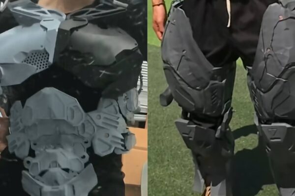 Estudante cria exoesqueleto funcional com comando de voz (Créditos: International Channel Shanghai)