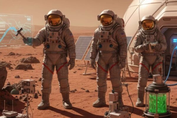 Relatório define metas científicas para primeiras missões a Marte. (Imagem: Gerada por IA/ Gemini)