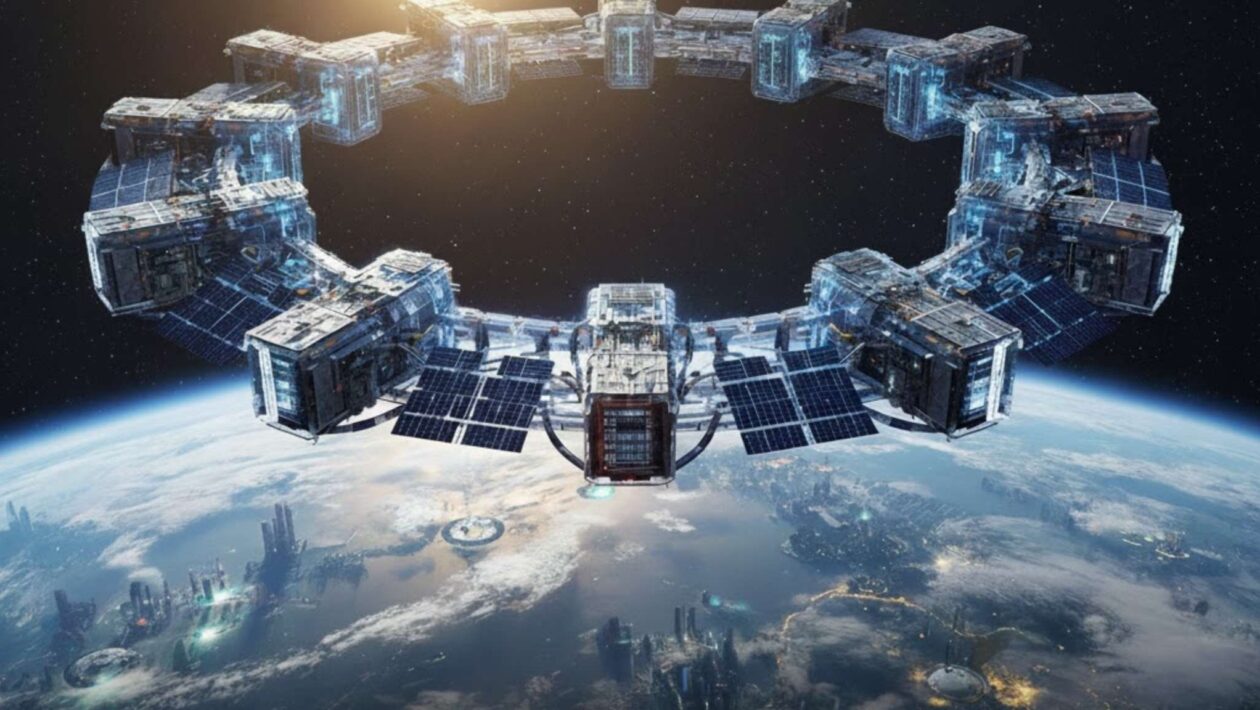 IA em órbita: satélites podem revolucionar centros de dados terrestres (Imagem: Gerada por IA/ Gemini)