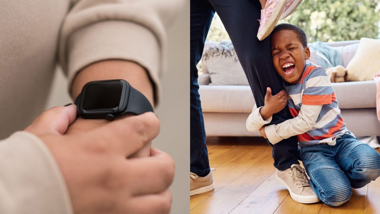 Smartwatch detecta estresse antes da birra infantil. (Foto: Getty Images e Yuri Arcurs via Canva)