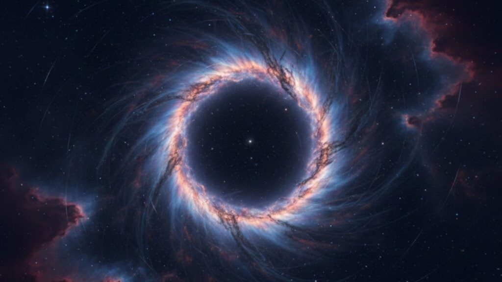 Interação entre setores escuros revela novos padrões na estrutura do Universo (Imagem: Gerada por IA/ Gemini)
