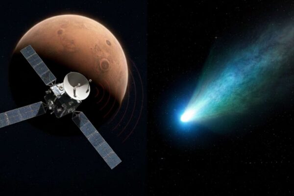 MAVEN enfrenta falha temporária sem interferência do 3I/ATLAS (Imagem: Fala Ciência via Gemini)