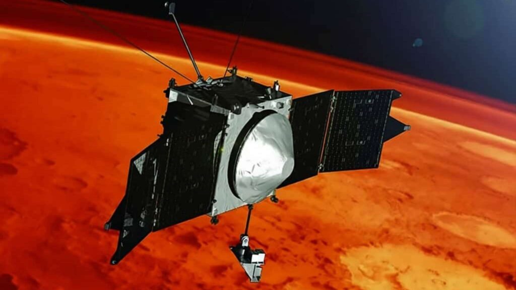 Falha da MAVEN é técnica e não causada por fenômeno externo (Imagem: Centro de Voos Espaciais Goddard da NASA)
