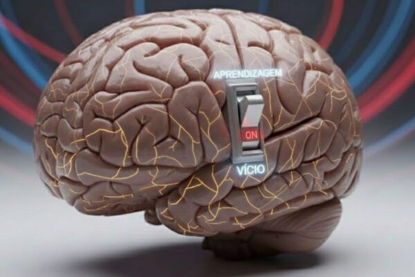 “Interruptor cerebral” explica criação rápida de hábitos. (Foto: Gerada por IA via Gemini)
