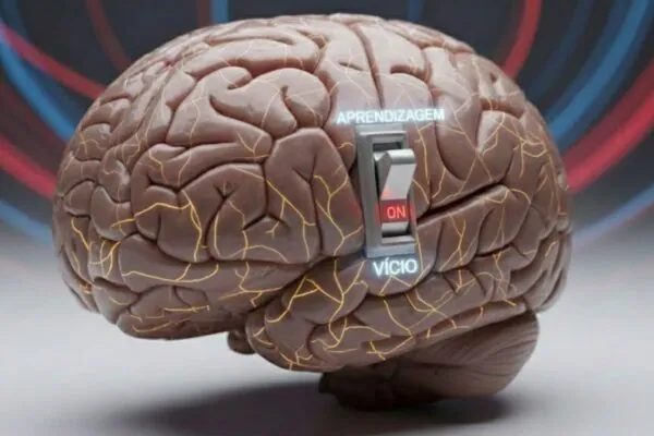 “Interruptor cerebral” explica criação rápida de hábitos. (Foto: Gerada por IA via Gemini)