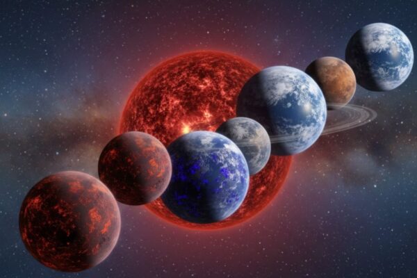 Erupções de TRAPPIST-1 revelam pista sobre possível planeta habitável. (Imagem: Gerada por IA/ Gemini)