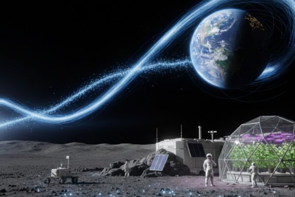 Partículas da atmosfera da Terra podem tornar a Lua habitável (Imagem: Gerada por IA/ Gemini)