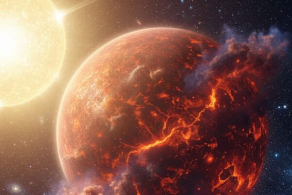 James Webb encontra sinais de atmosfera em planeta rochoso extremo (Imagem: Gerada por IA/ Gemini)