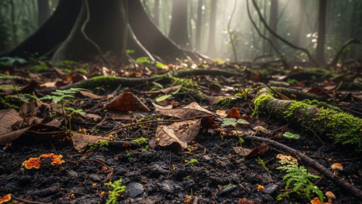Amazônia concentra mais da metade do carbono orgânico do solo brasileiro (Imagem: Gerada por IA/ Gemini)