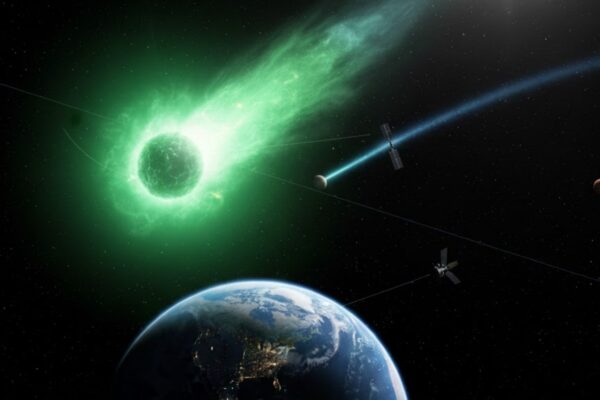 Cometa 3I/ATLAS se aproxima da Terra a 270 milhões de km (Imagem: Fala Ciência via Gemini)