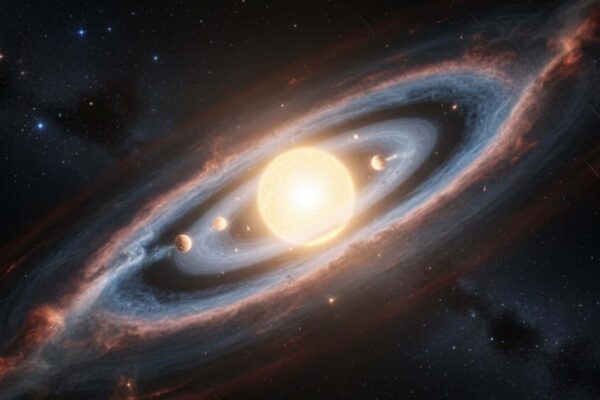 Imagens revelam 51 exoplanetas em formação e discos de poeira (Imagem: Gerada por IA/ Gemini)