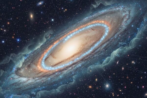 Fluxos de gás revelam a verdadeira origem química da Via Láctea (Imagem: Gerada por IA/ Gemini)