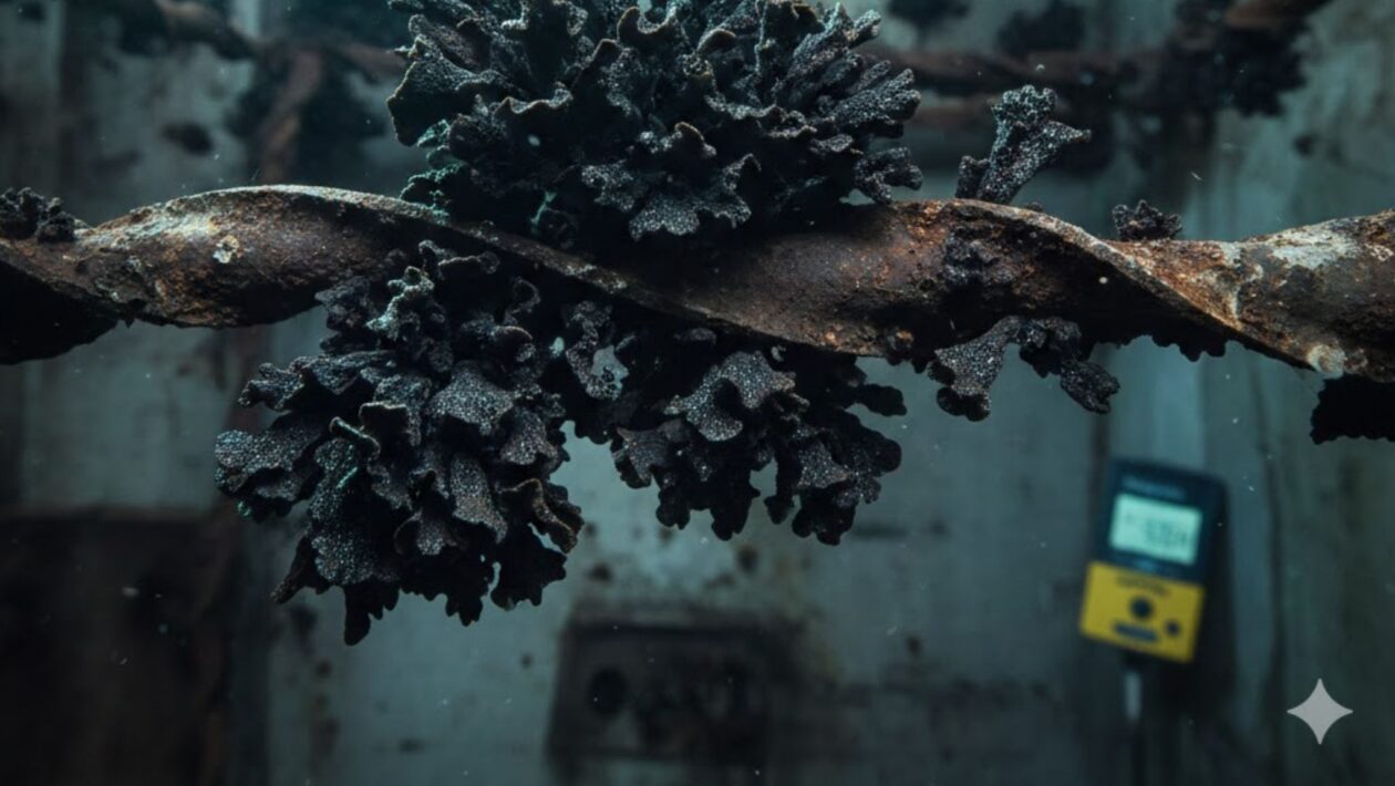 Fungo de Chernobyl cresce sob radiação e intriga a ciência mundial (Imagem: Gerada por IA/ Gemini)