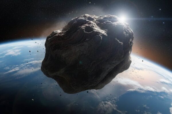 Número de asteroides próximos da Terra ultrapassa marca histórica. (Imagem: Gerada por IA/ Gemini)