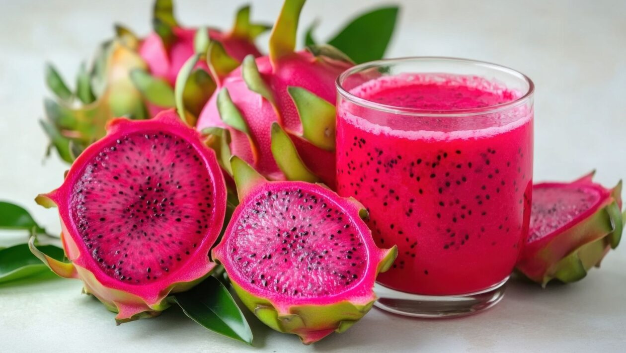 Pitaya no café da manhã nutre e hidrata o corpo. (Foto: NunDigital via Canva)