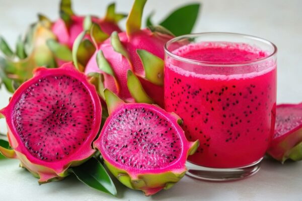 Pitaya no café da manhã nutre e hidrata o corpo. (Foto: NunDigital via Canva)